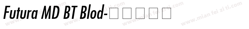 Futura MD BT Blod字体转换